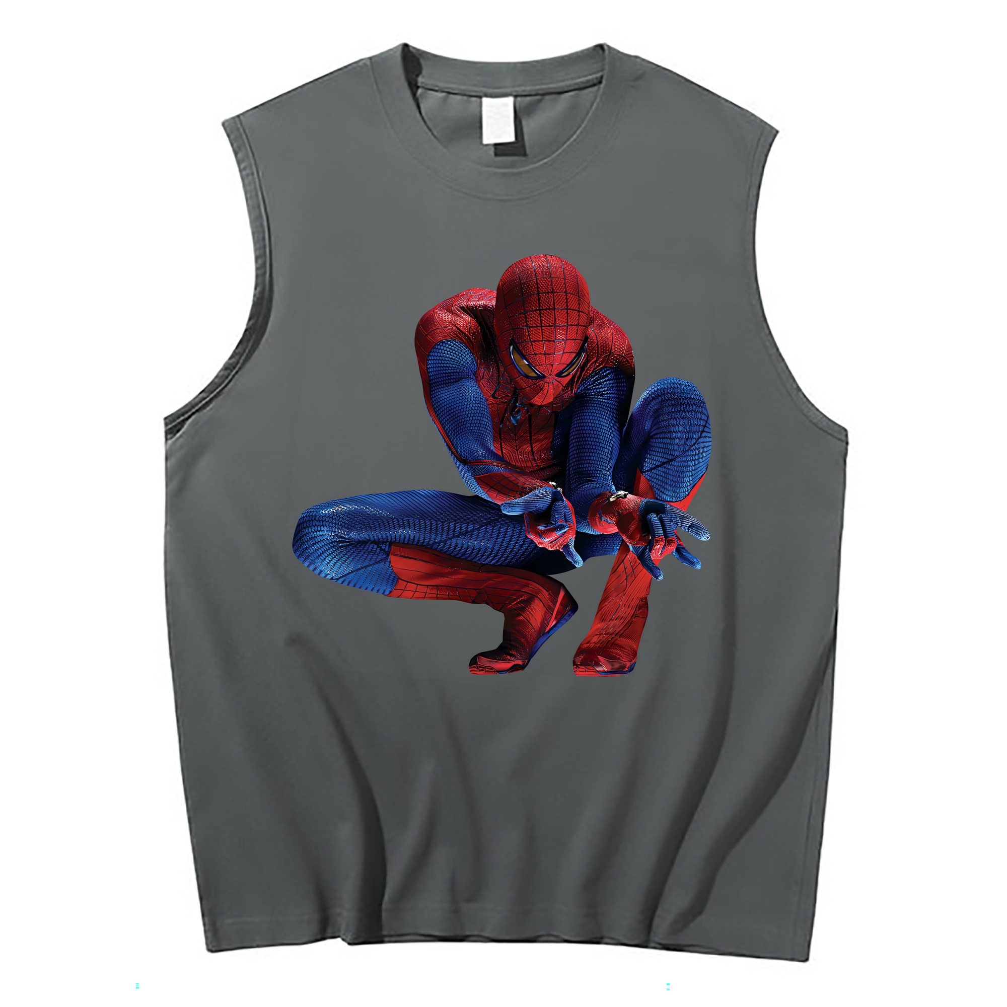 （画像用） Spider Man スパイダーマン コットン100％タンクトップ（フロントプリント）